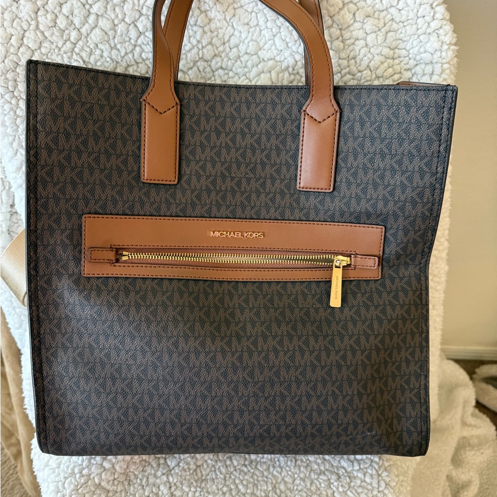 Michael Kors Black and Brown Men's Briefcase